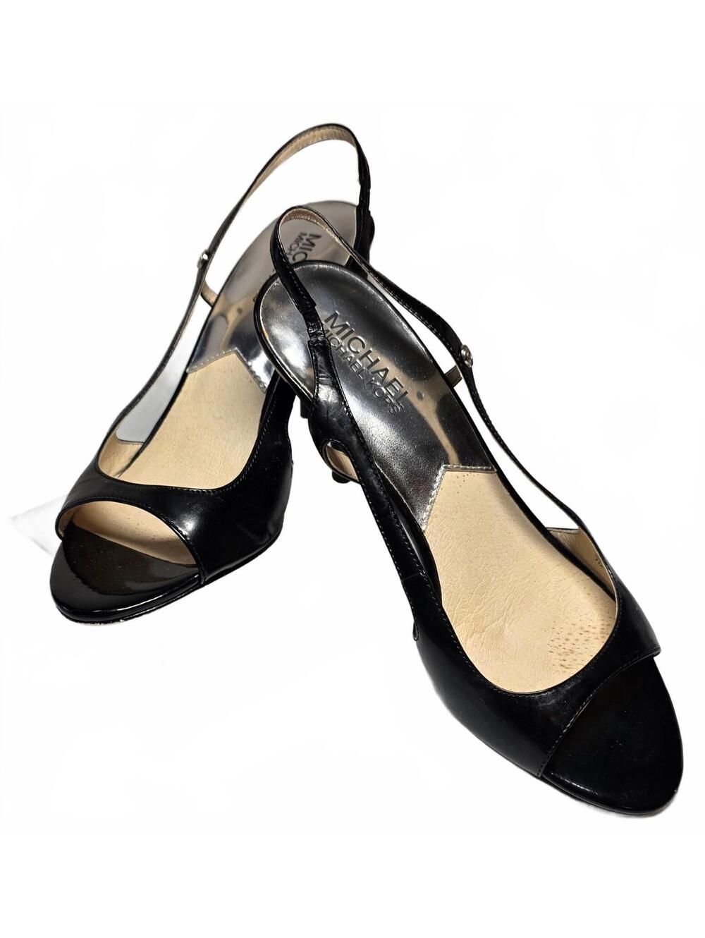 Michael Kors 7M Black Slingback Heels - Classic and Chic!